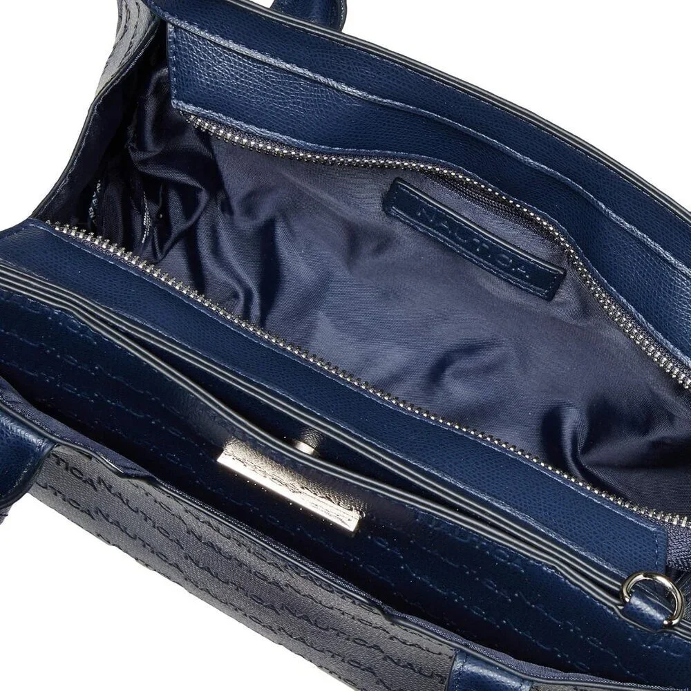 Women's Navy Sandy Jr Top Handel Satchel with Removable Crossbody Strap